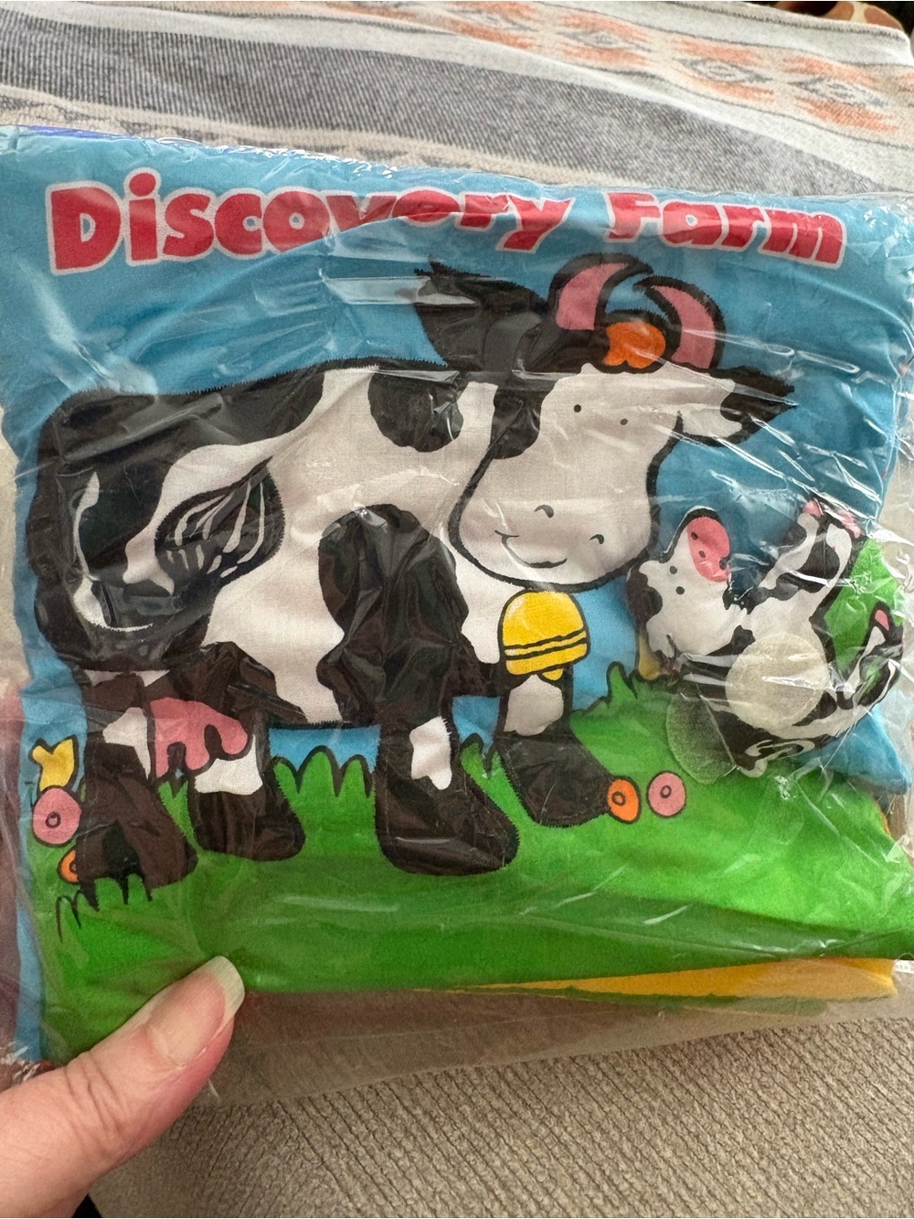 NEW Discovery Farm Soft Cloth Baby Book - Learning Book